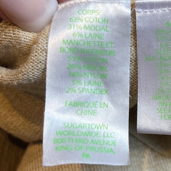 Lilly Pulitzer Jupiter Sweater Dress Cotton Modal Wool PB Camel Heather L - Picture 10 of 11